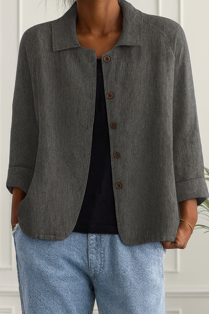 Rachel – Classic Button-Front Cardigan