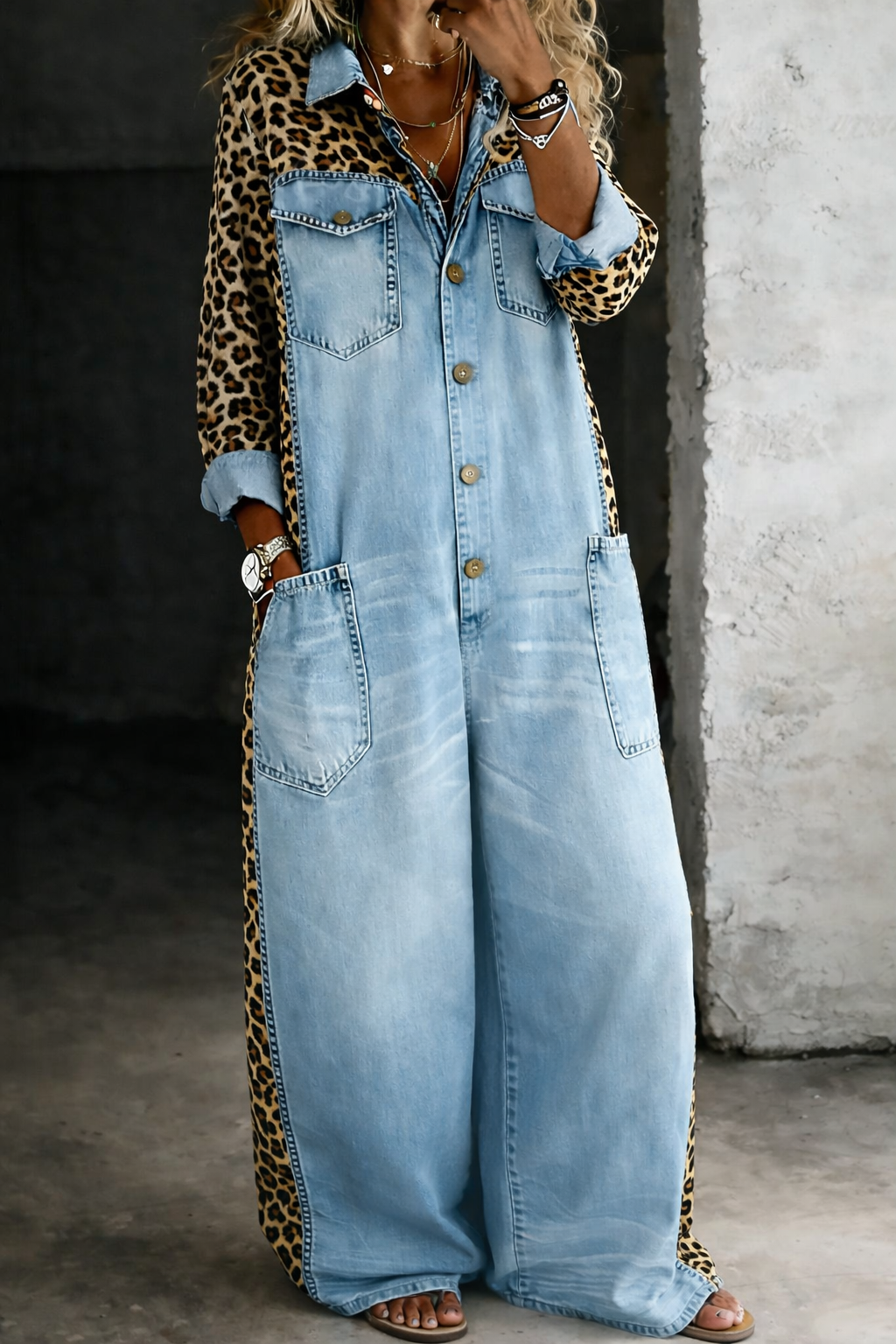 Violet | One-Piece Denim Jumpsuit