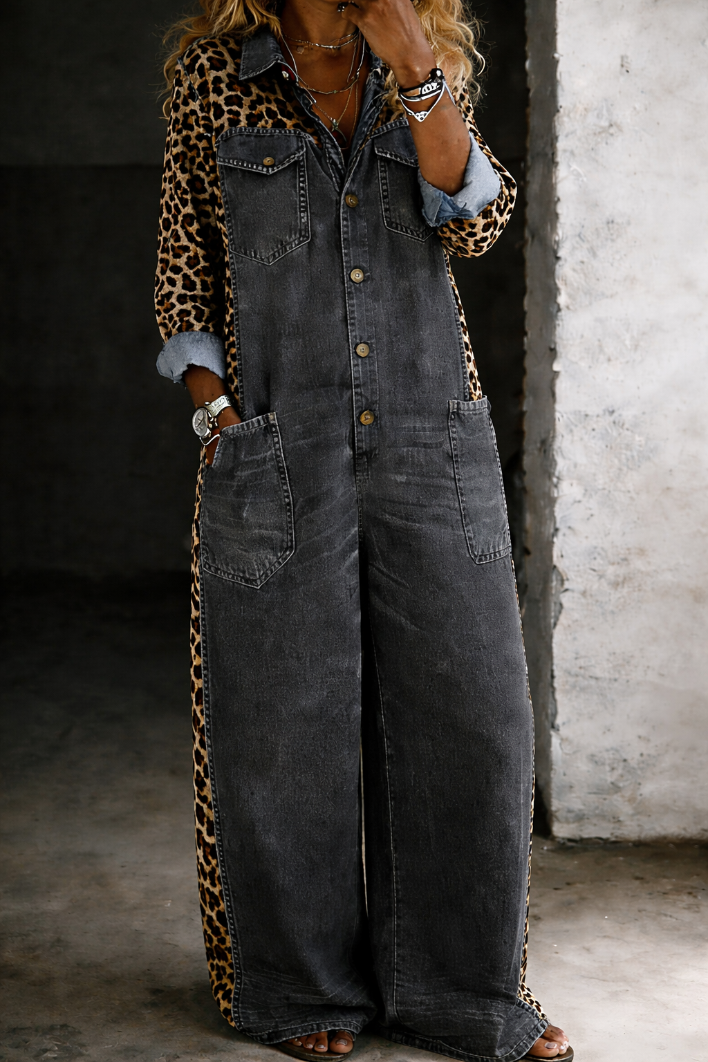 Violet | One-Piece Denim Jumpsuit