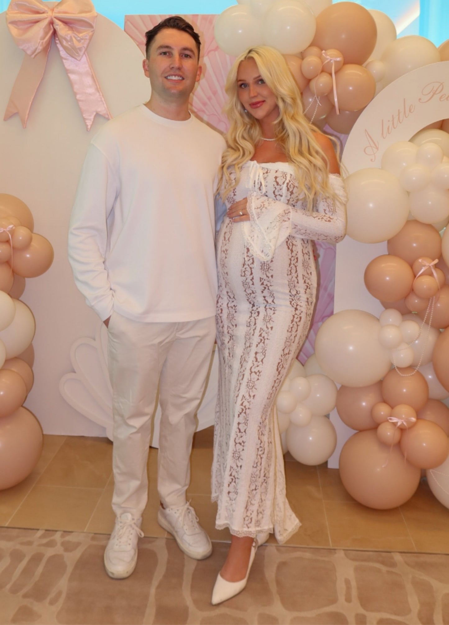 Zorah | Lace Maxi Dress – White