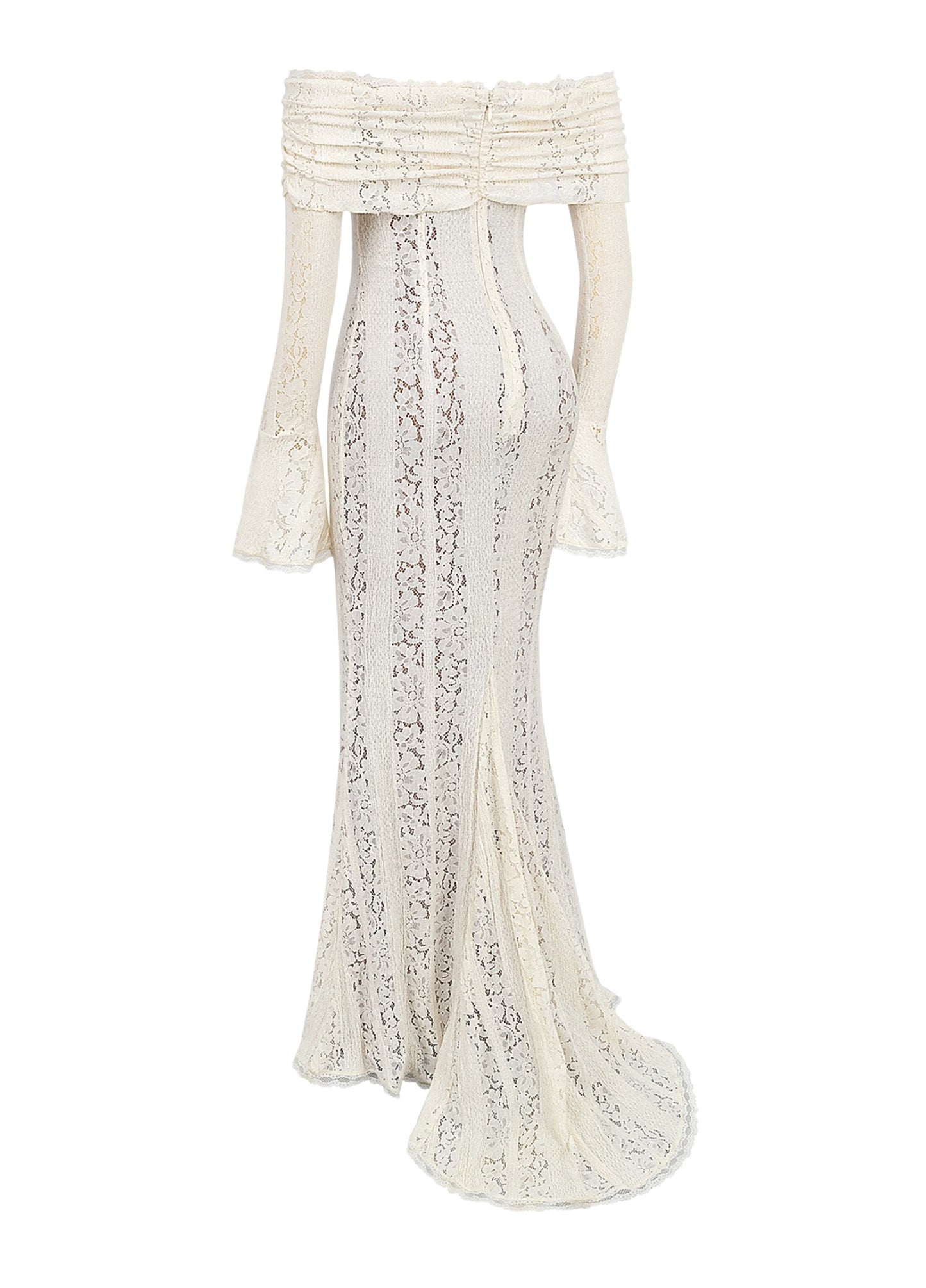Zorah | Lace Maxi Dress – White