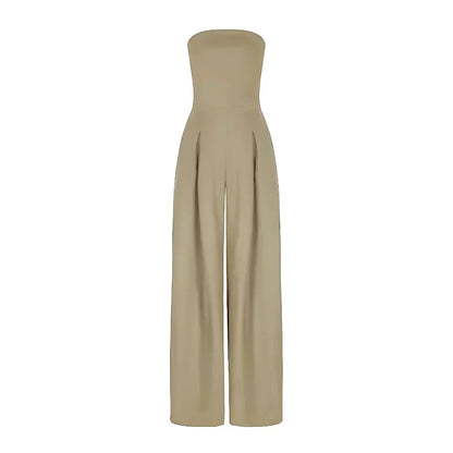 Catalina | Strapless Bustier Jumpsuit