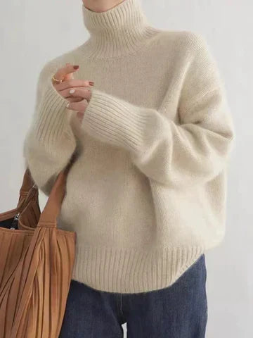 Merle – Oversized Turtleneck Knit Jumper