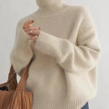 Merle – Oversized Turtleneck Knit Jumper
