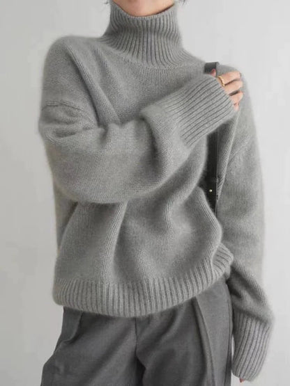 Merle – Oversized Turtleneck Knit Jumper