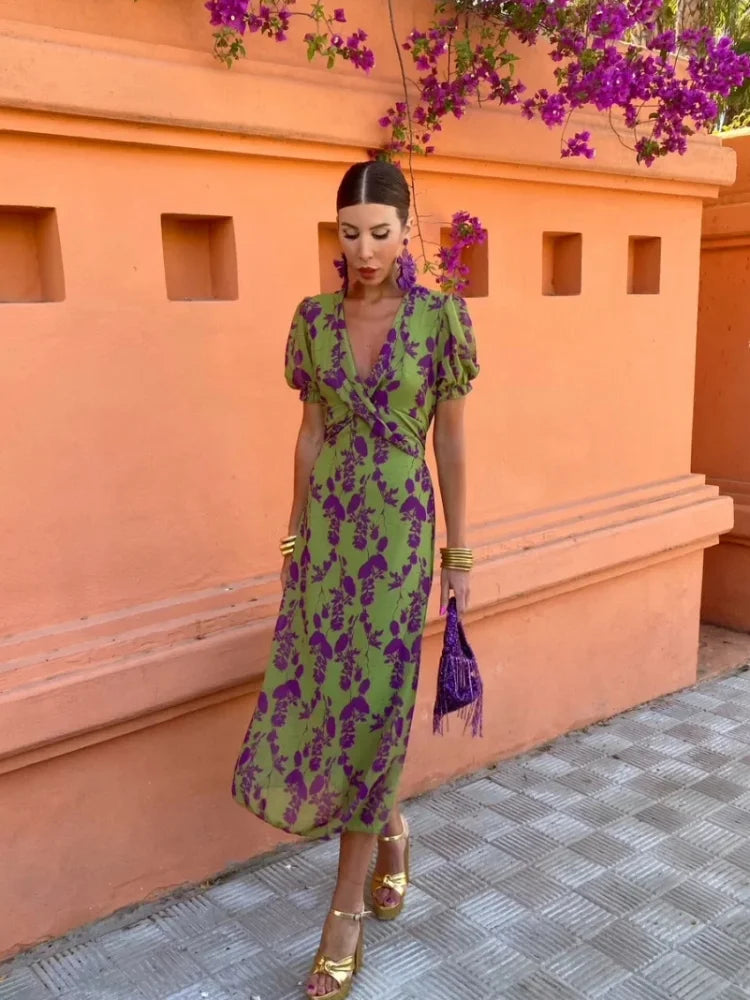 Nola | Colourful Summer Print Dress