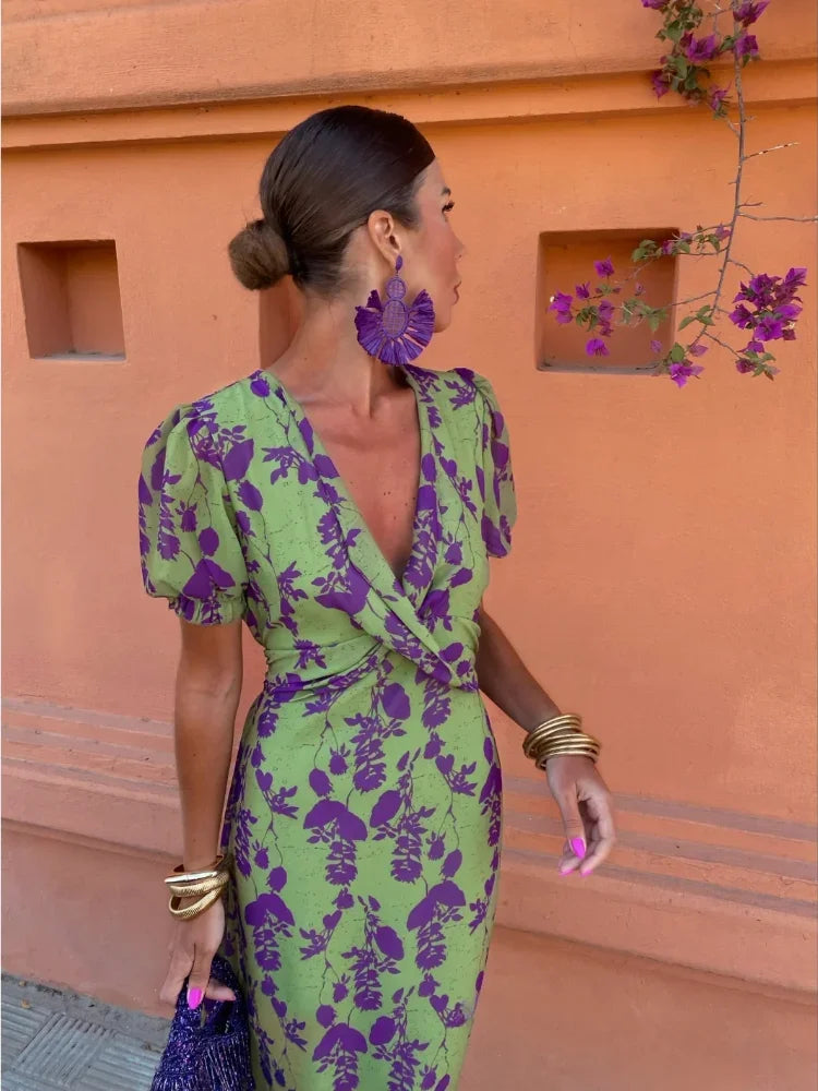 Nola | Colourful Summer Print Dress