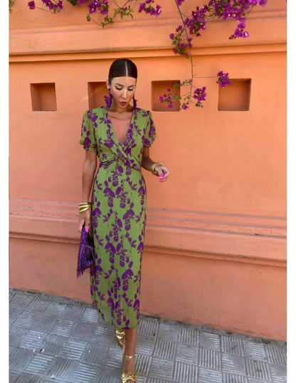 Nola | Colourful Summer Print Dress