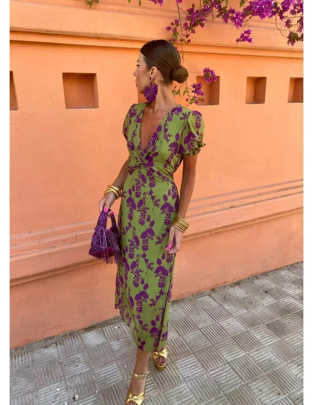 Nola | Colourful Summer Print Dress