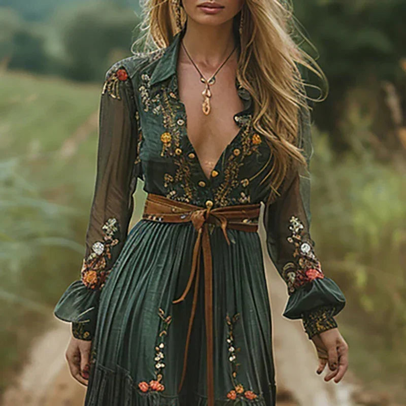 Toby | Bohemian Floral Maxi Dress