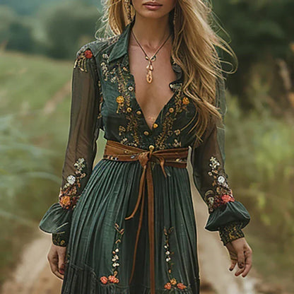 Clara | Bohemian Floral Maxi