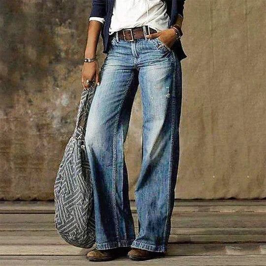 Amalie | Retro Wide Leg Jeans
