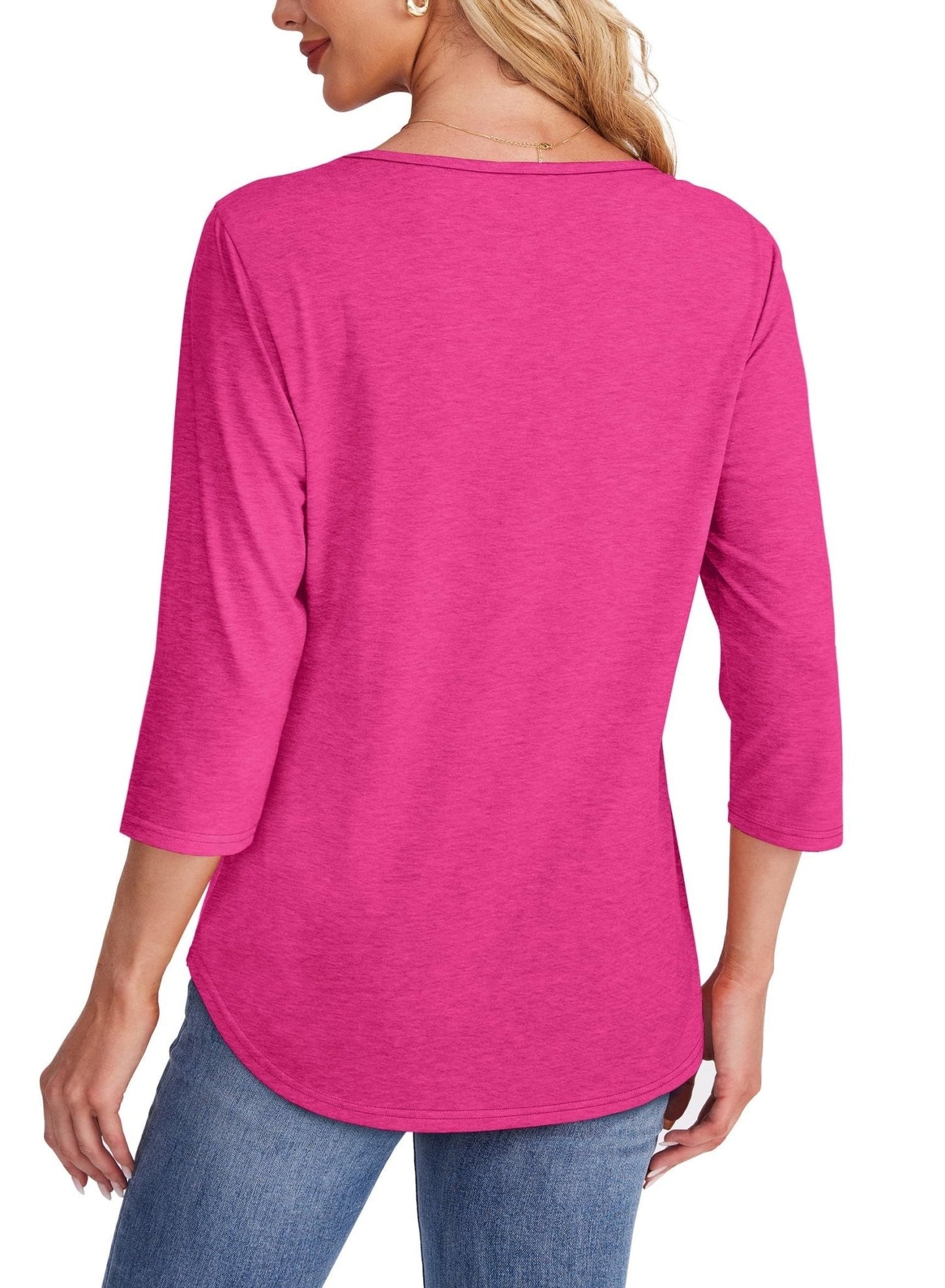 Aspen | Pleated 3/4 Sleeve Top