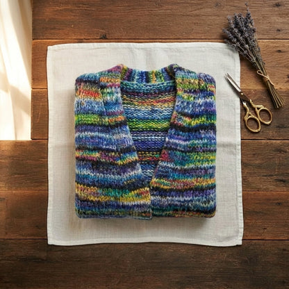 Willa – Striped Open-Front Knit Cardigan