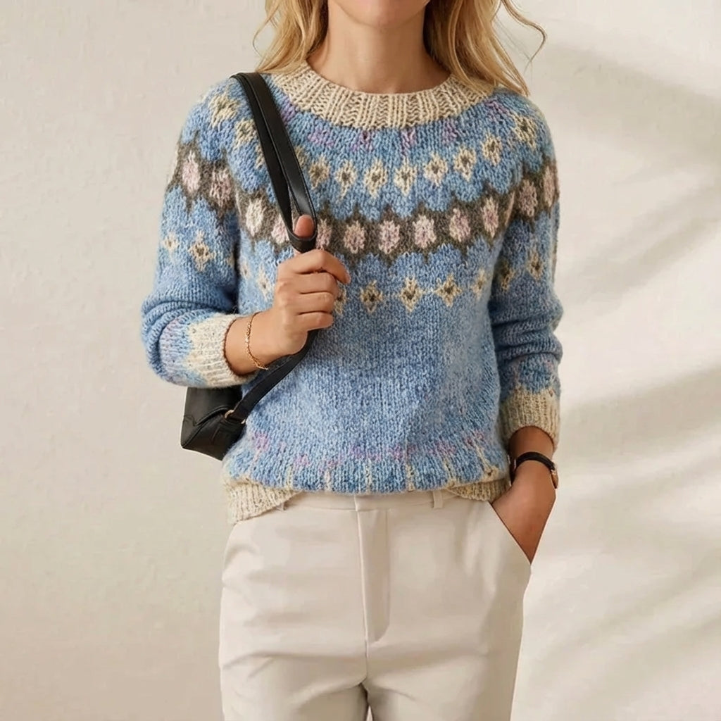 Roberta – Fair Isle Knit Jumper
