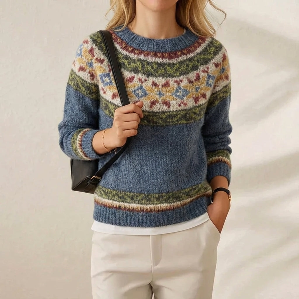 Vivian – Fair Isle Knit Jumper