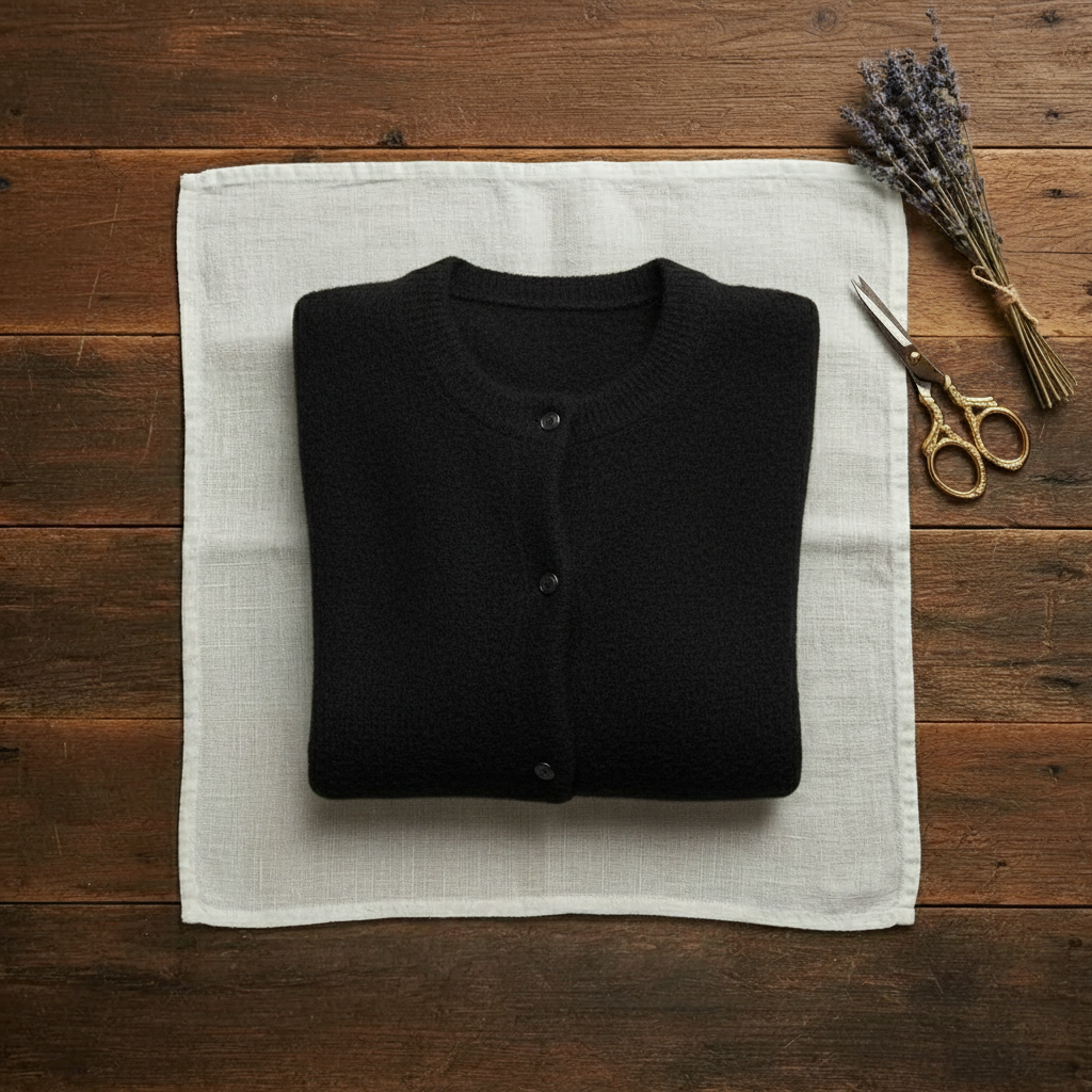 Ida – Gold Button Knit Cardigan