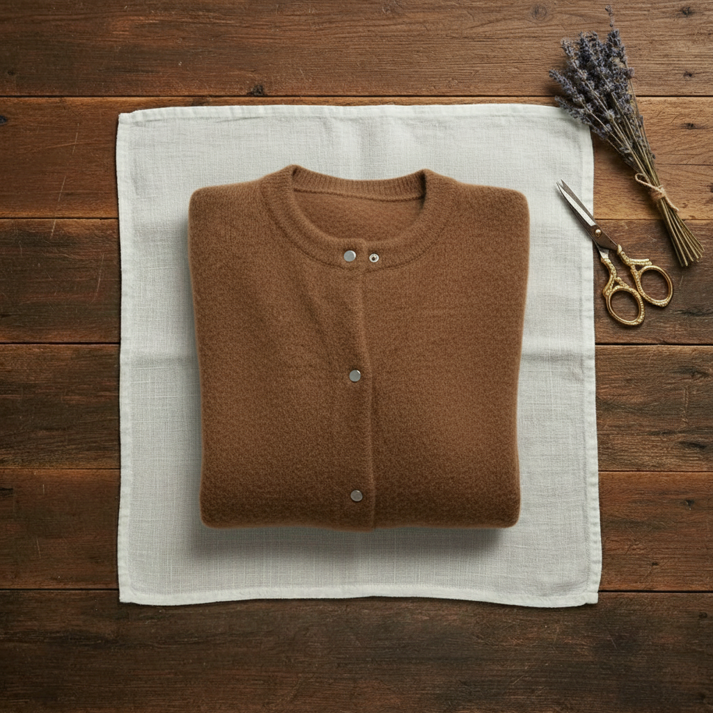Ida – Gold Button Knit Cardigan