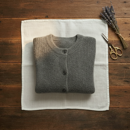 Ida – Gold Button Knit Cardigan