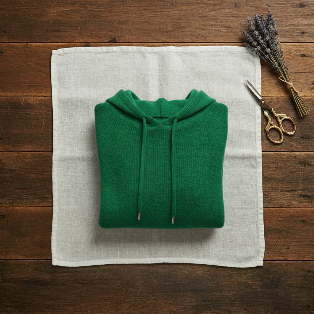 Sondra – Knit Hooded Jumper with Drawstring