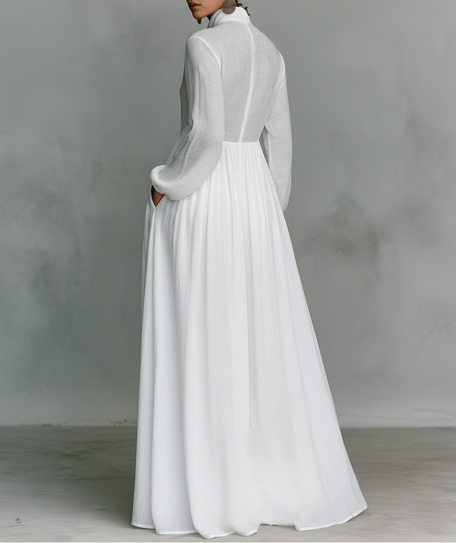 Edythe | Flowing Button-Front Maxi Dress