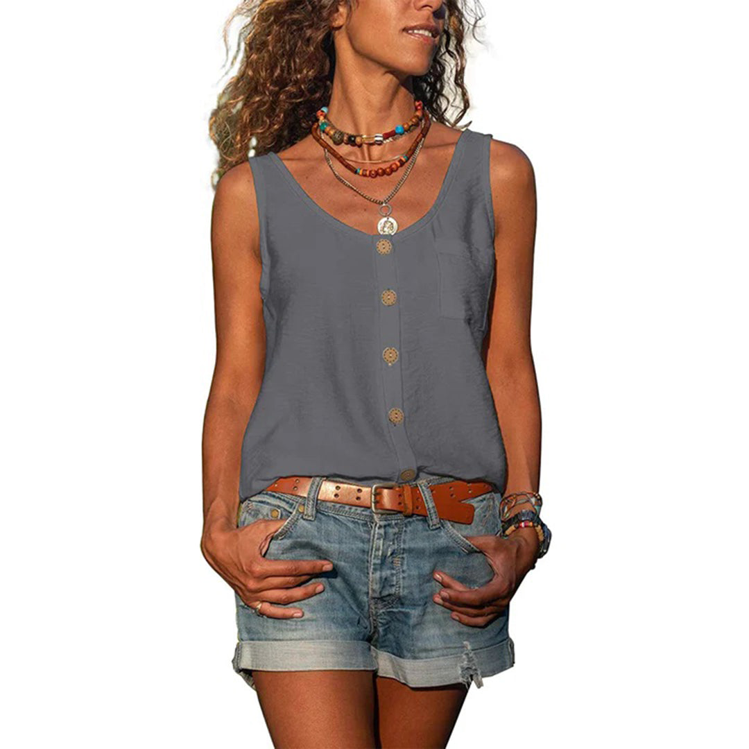 Sadira | Casual Sleeveless Top with Loose Fit