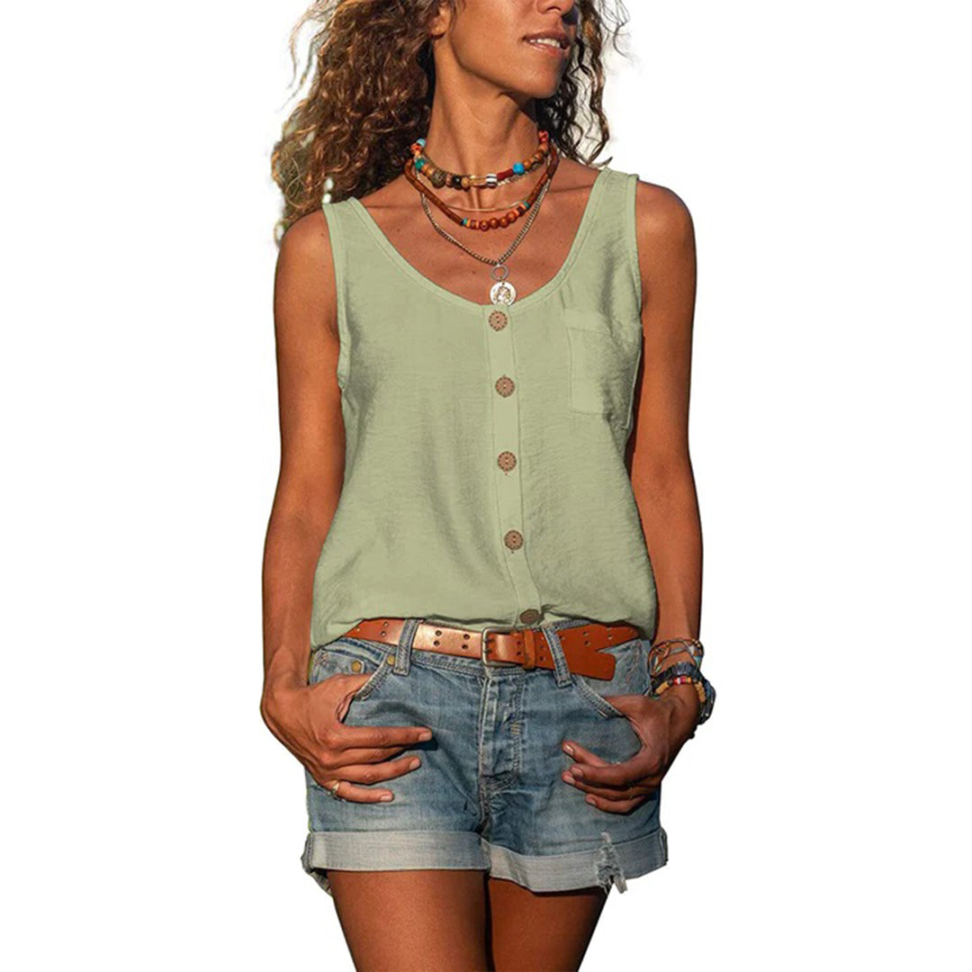 Sadira | Casual Sleeveless Top with Loose Fit