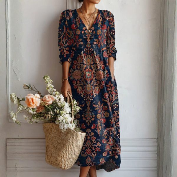 Lou | Elegant Linen-Look Dress