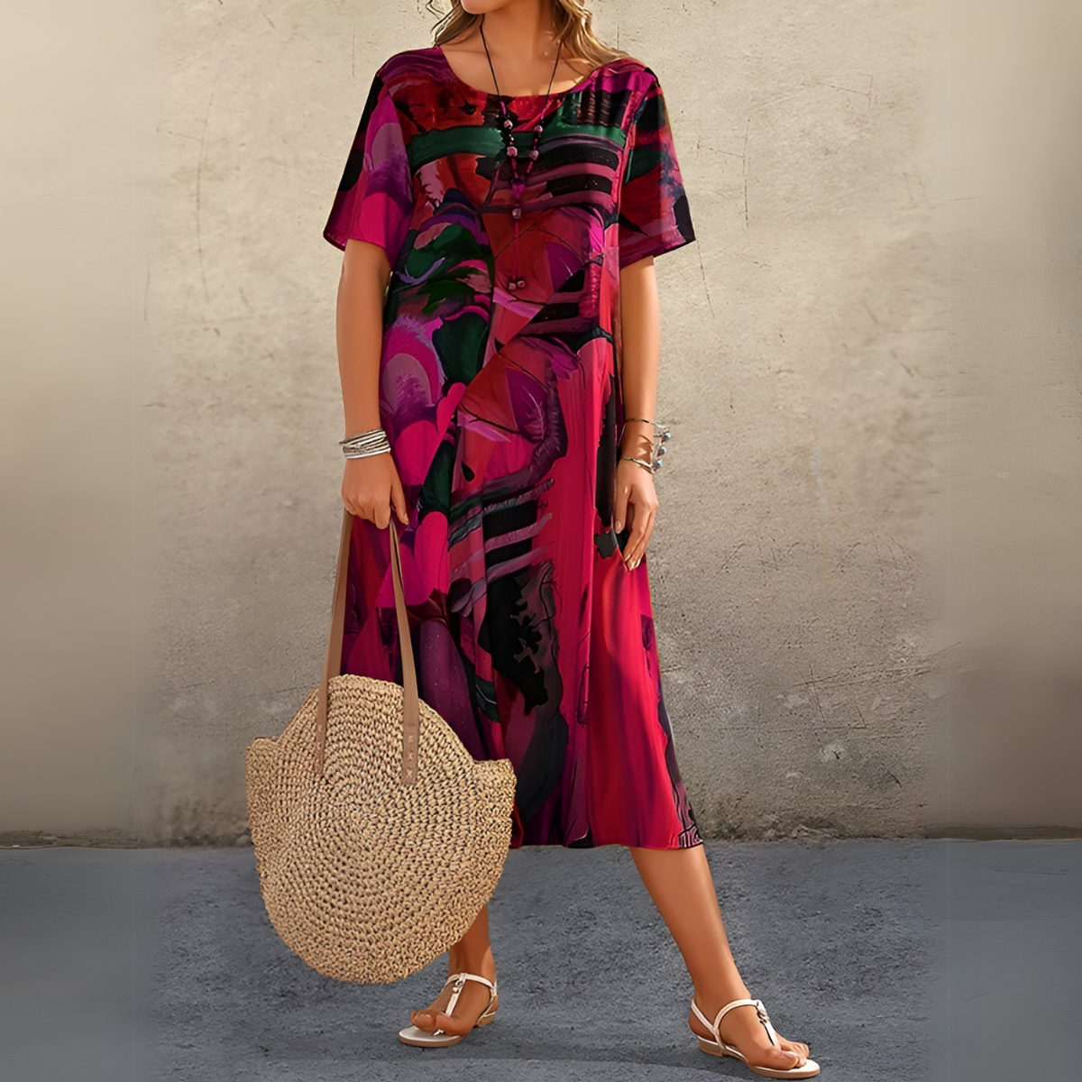 Misty | Floral Swing Dress