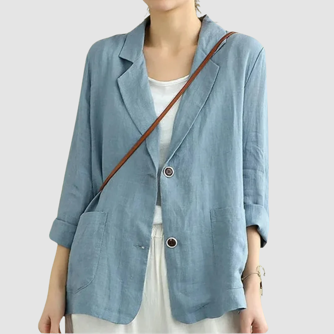 Mandy – Casual Linen-Like Relaxed Blazer