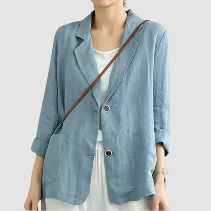 Mandy – Casual Linen-Like Relaxed Blazer