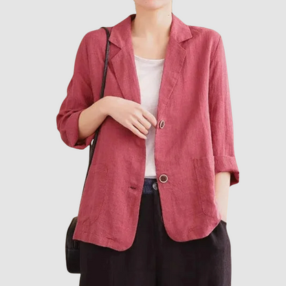 Mandy – Casual Linen-Like Relaxed Blazer