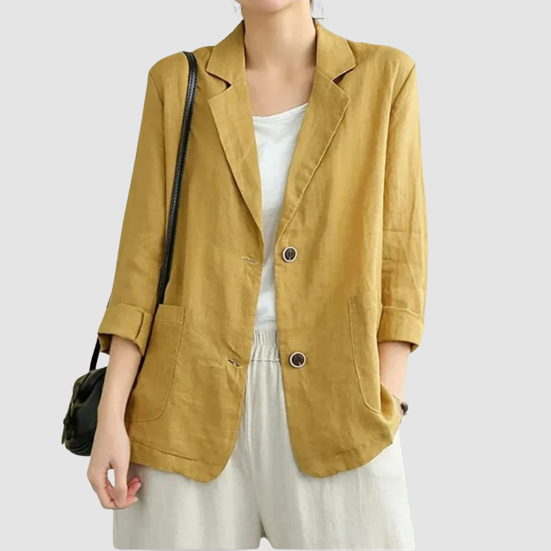Mandy – Casual Linen-Like Relaxed Blazer