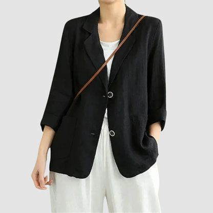 Mandy – Casual Linen-Like Relaxed Blazer