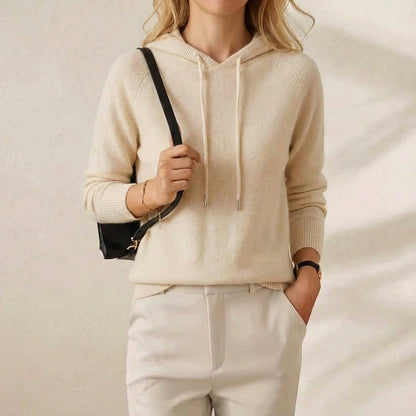 Sondra – Knit Hooded Jumper with Drawstring