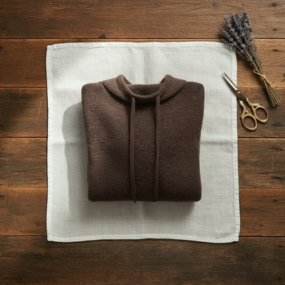Mae – Cowl Neck Drawstring Knit Jumper