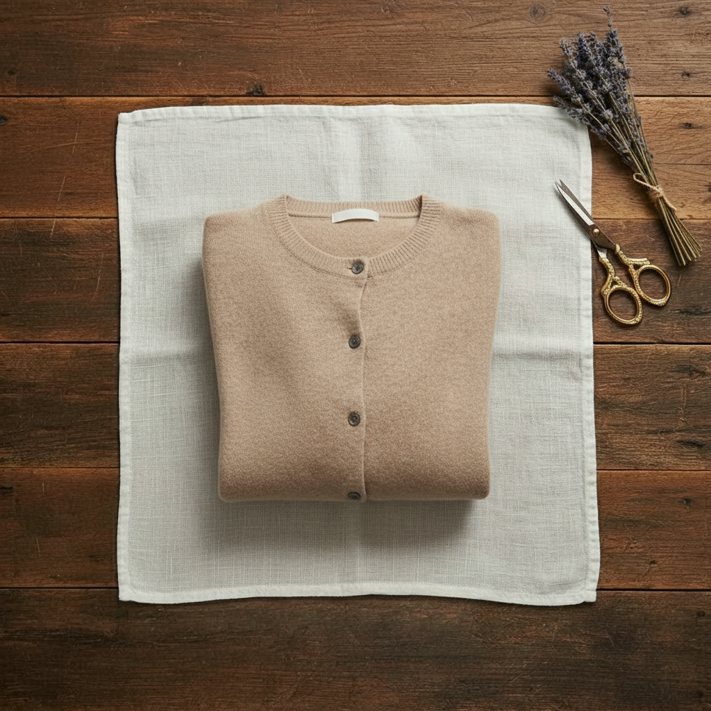 Cassandra – Crew Neck Button Knit Cardigan