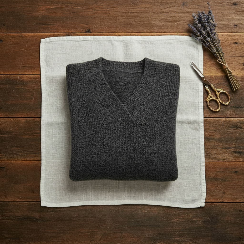 Nola – Ribbed V-Neck Knit Jumper