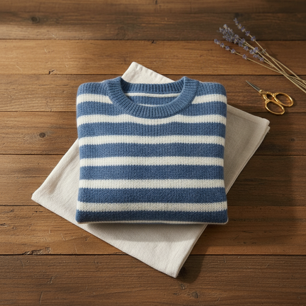 Odessa – Striped Knit Crew Neck Jumper
