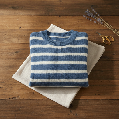Odessa – Striped Knit Crew Neck Jumper