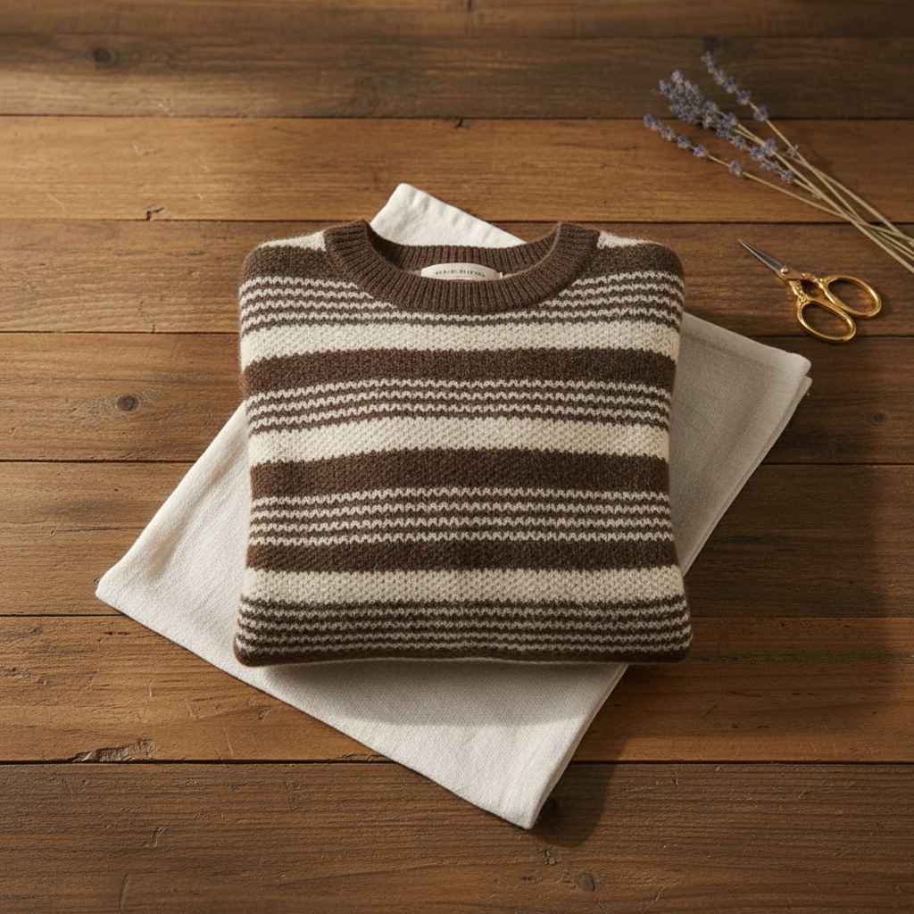 Odessa – Striped Knit Crew Neck Jumper