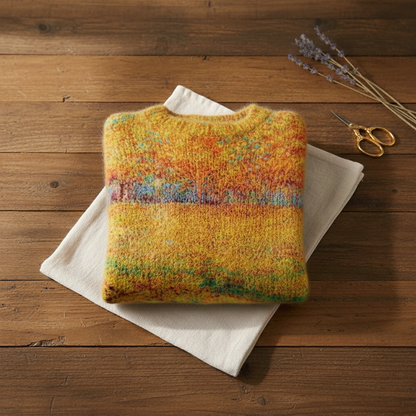 Valerie – Artistic Floral Print Knit Jumper