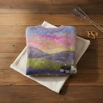 Shannon – Scenic Knit Jumper with Sheep Detail