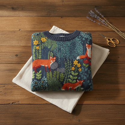 Janet – Woodland Fox Knit Jumper