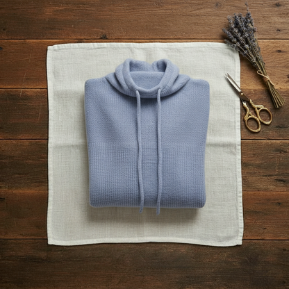 Mae – Cowl Neck Drawstring Knit Jumper