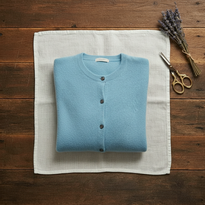 Cassandra – Crew Neck Button Knit Cardigan