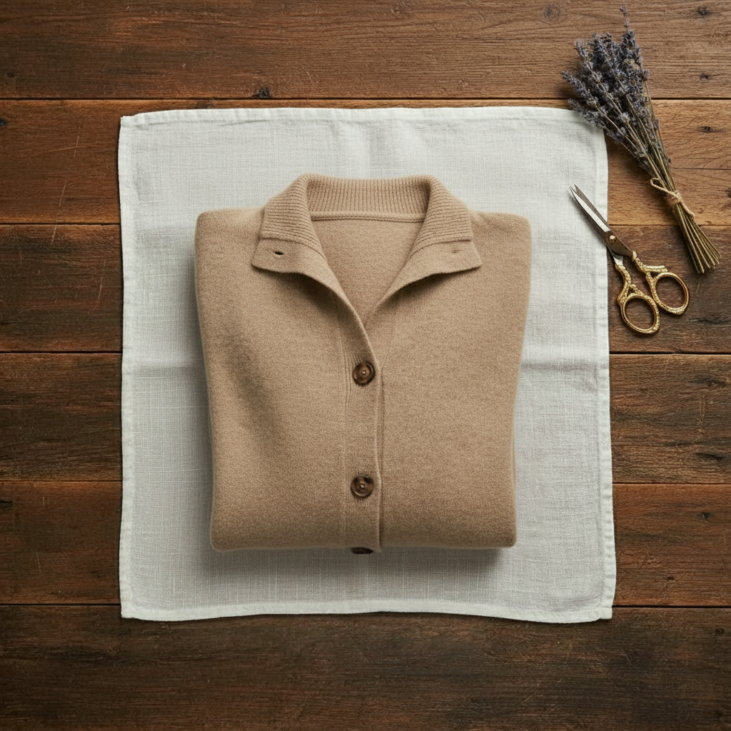 Blanche – Collared Button-Up Knit Cardigan