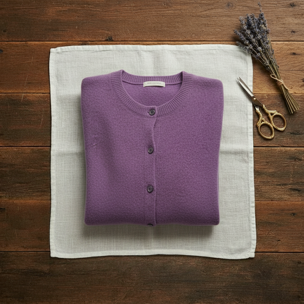 Cassandra – Crew Neck Button Knit Cardigan