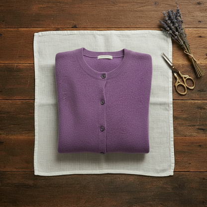 Cassandra – Crew Neck Button Knit Cardigan