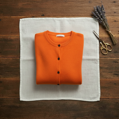 Cassandra – Crew Neck Button Knit Cardigan